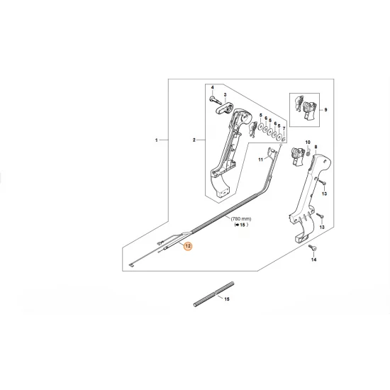STIHL  Linka gazu 4203 180 1105